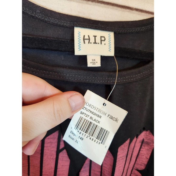 H.I.P. Conquer Women's Black Solid Crew Neck Sleeveless Tank‎ Top Size 3X NWT - Picture 3 of 6